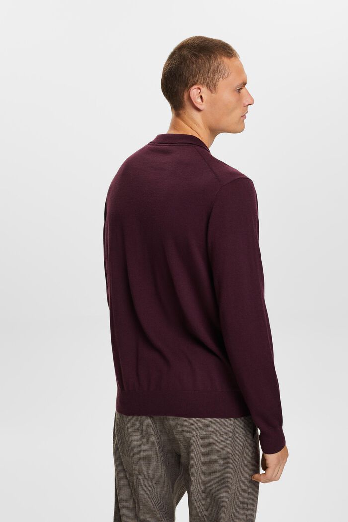 Sweaters, AUBERGINE, detail image number 3