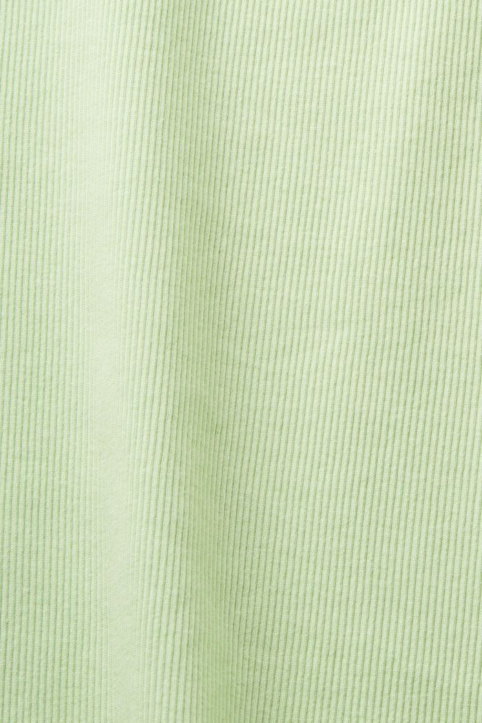 Logo-T-Shirt mit Glitzersteinen, LIGHT GREEN, detail image number 6