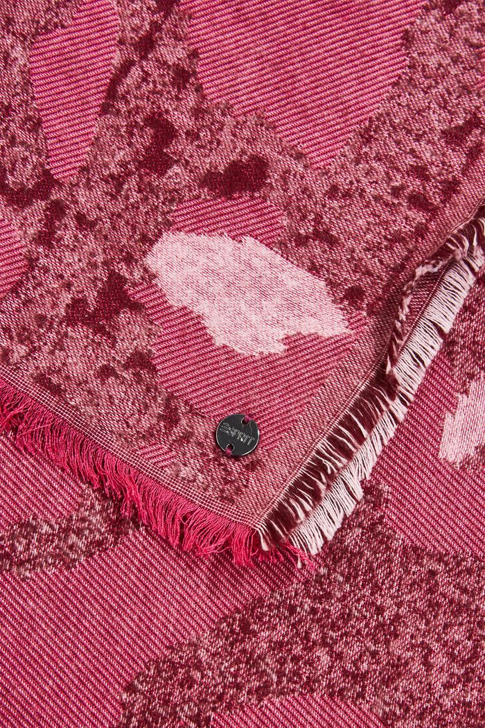 Schal mit Muster, LENZING™ ECOVERO™, PINK FUCHSIA, detail image number 1