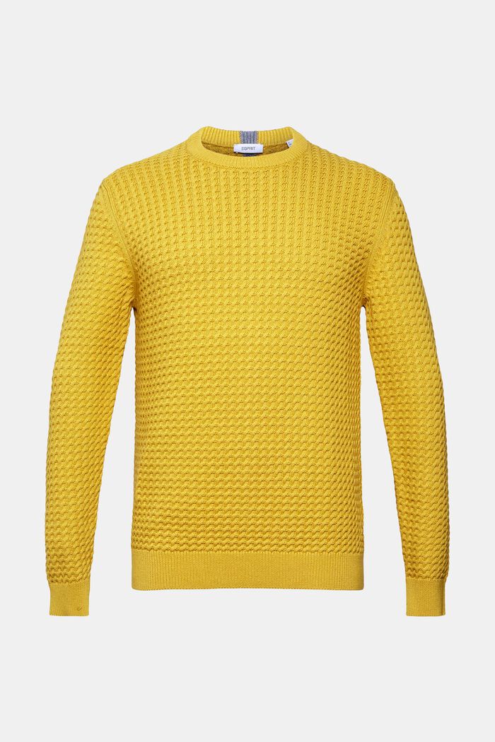 Pullover aus Strukturstrick, DUSTY YELLOW, detail image number 6