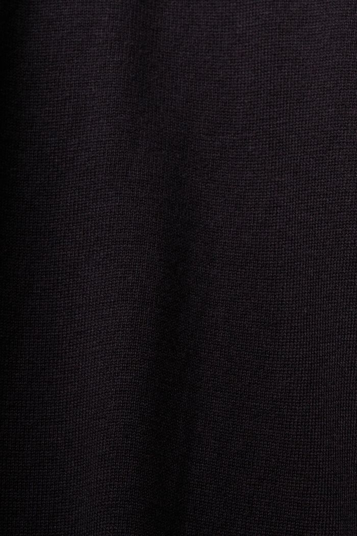 Strickpullover mit V-Ausschnitt, BLACK, detail image number 5
