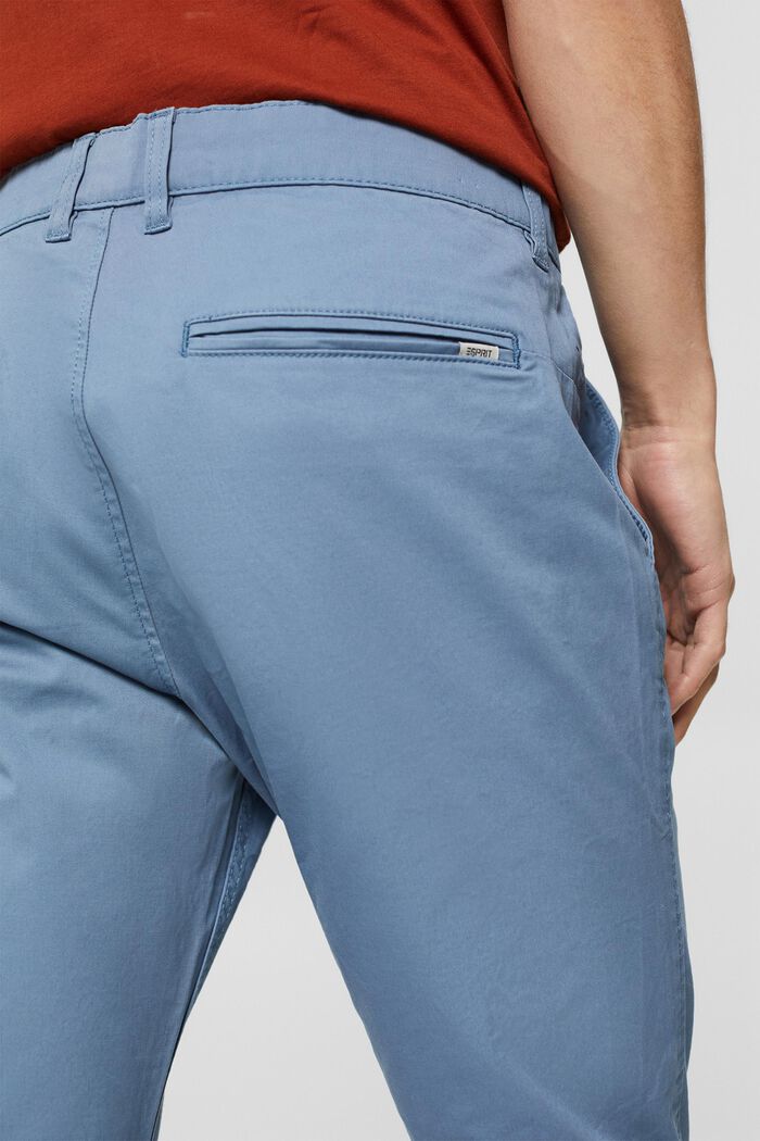 Schmale Chino aus Organic Cotton, BLUE, detail image number 5