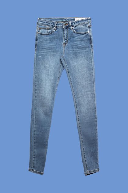 Washed Jeans mit Bio-Baumwolle, BLUE LIGHT WASHED, overview