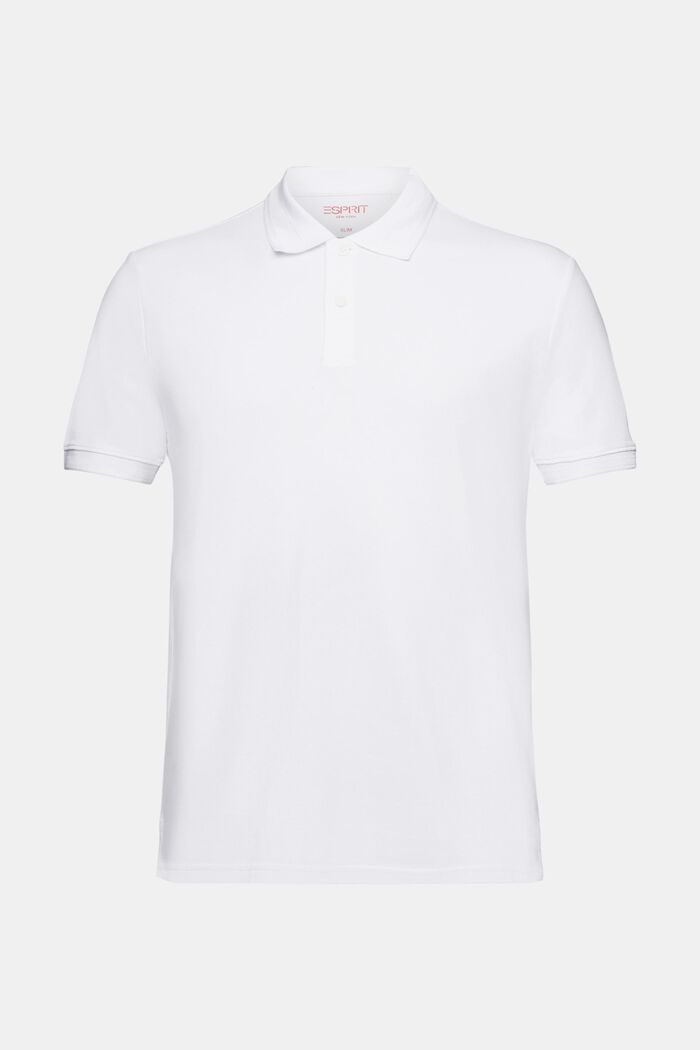 Poloshirt aus Baumwoll-Piqué, WHITE, detail image number 6