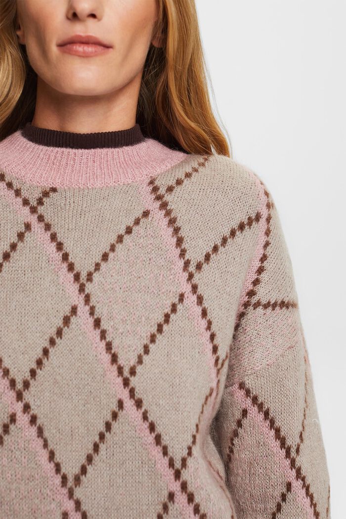 Wollmix-Pullover mit Mohair, LIGHT TAUPE, detail image number 2