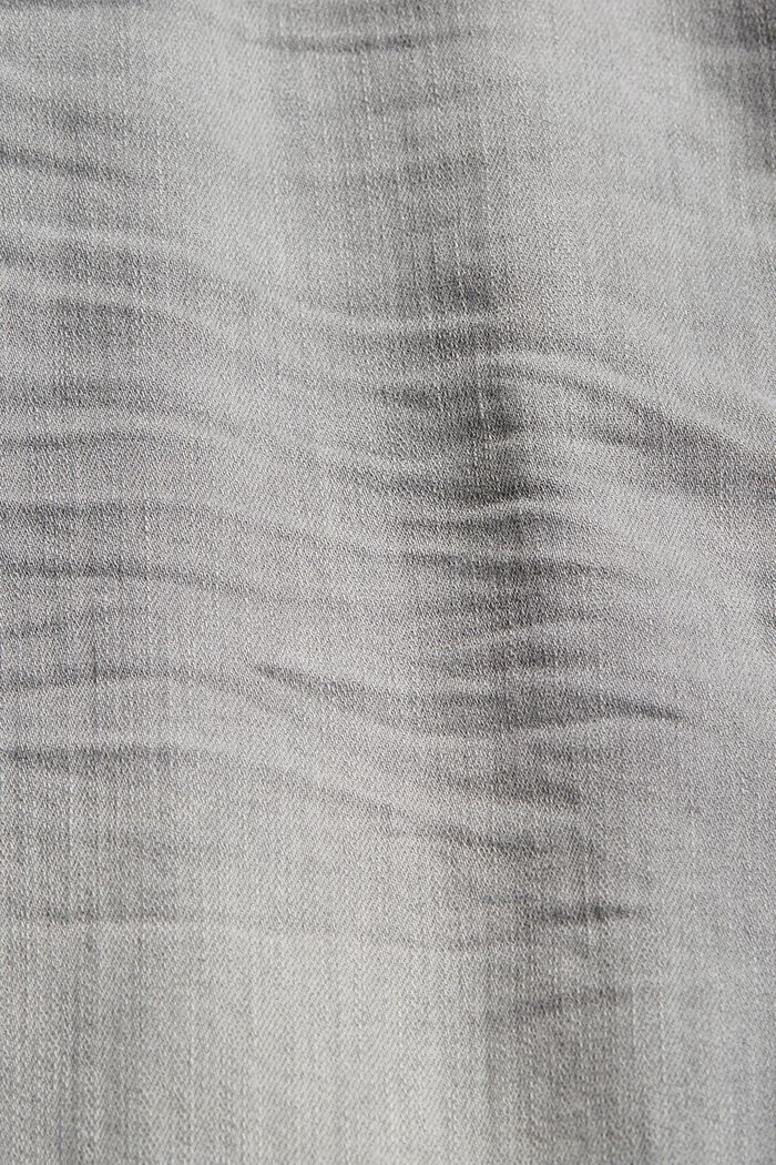 Jeans-Shorts aus Organic Cotton, GREY MEDIUM WASHED, detail image number 4