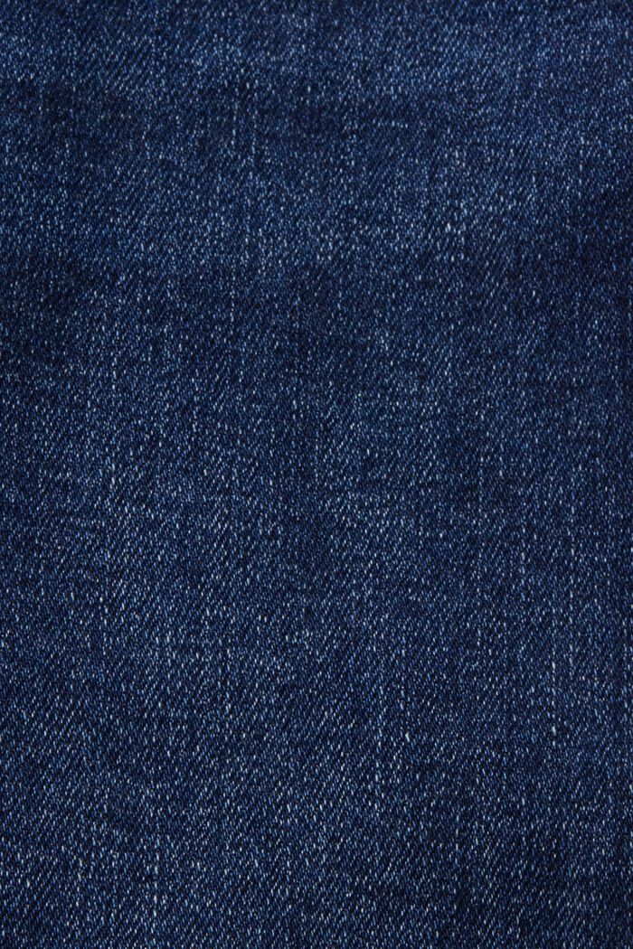 Schmale Jeans mit hohem Bund, BLUE DARK WASHED, detail image number 5