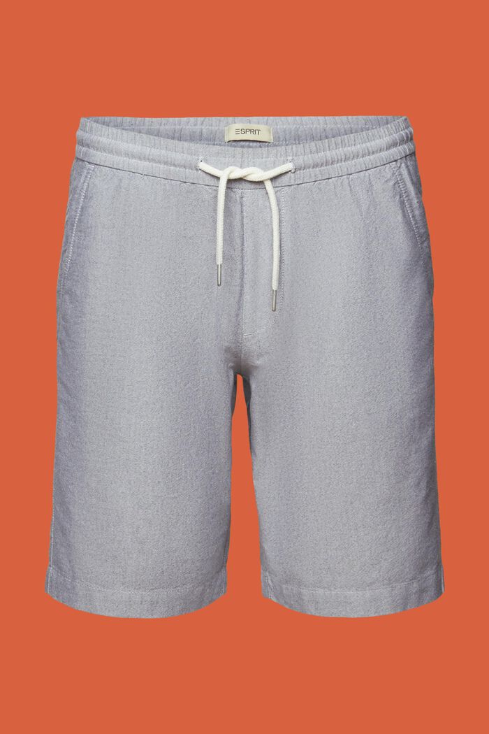 Pull-on-Shorts aus Twill, 100 % Baumwolle, NAVY, detail image number 7
