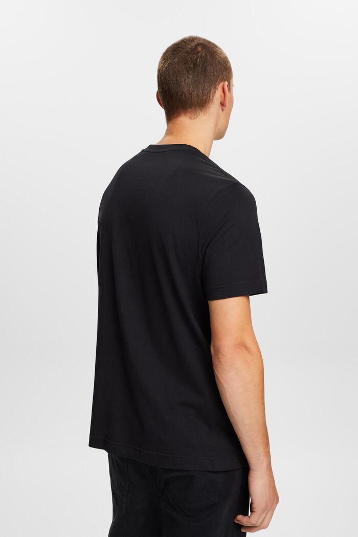T-Shirt aus Bio-Baumwolle mit Print, BLACK, detail image number 4