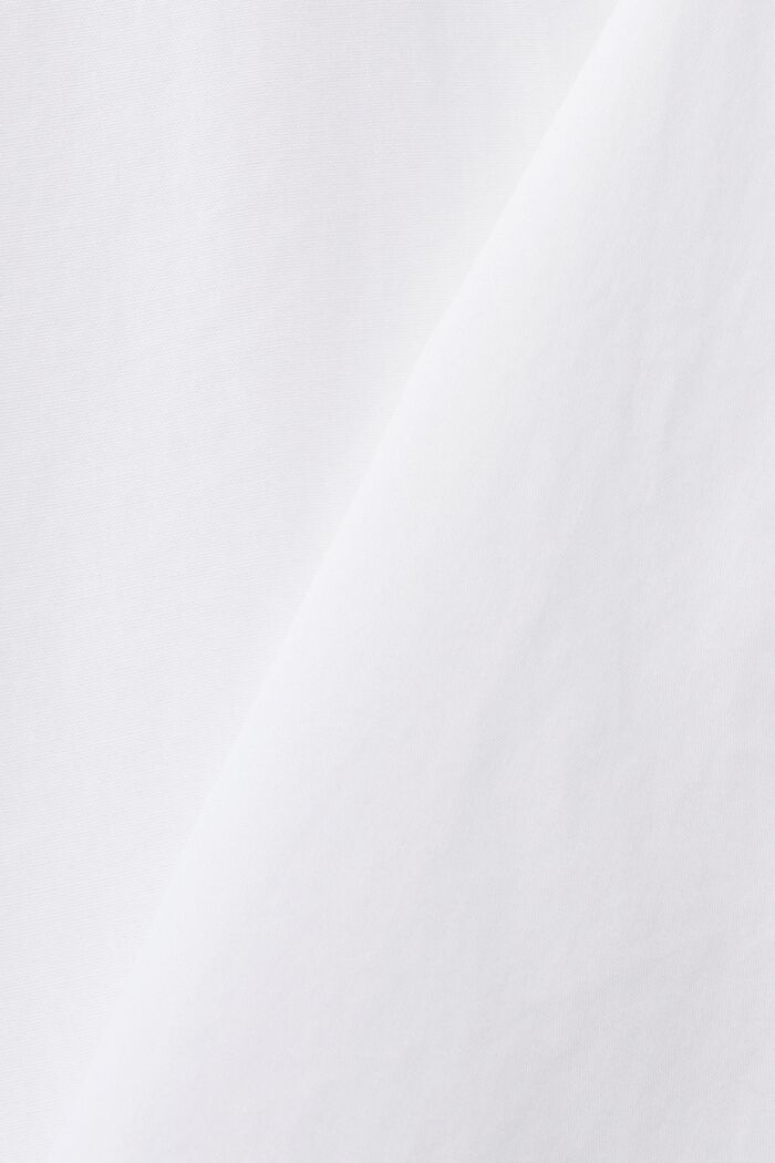 Schmal geschnittenes Baumwollhemd, WHITE, detail image number 4