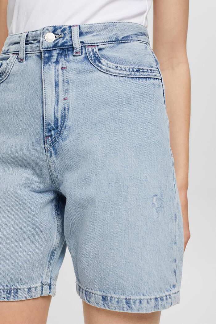 Jeans-Shorts aus 100% Organic Cotton, BLUE LIGHT WASHED, detail image number 2