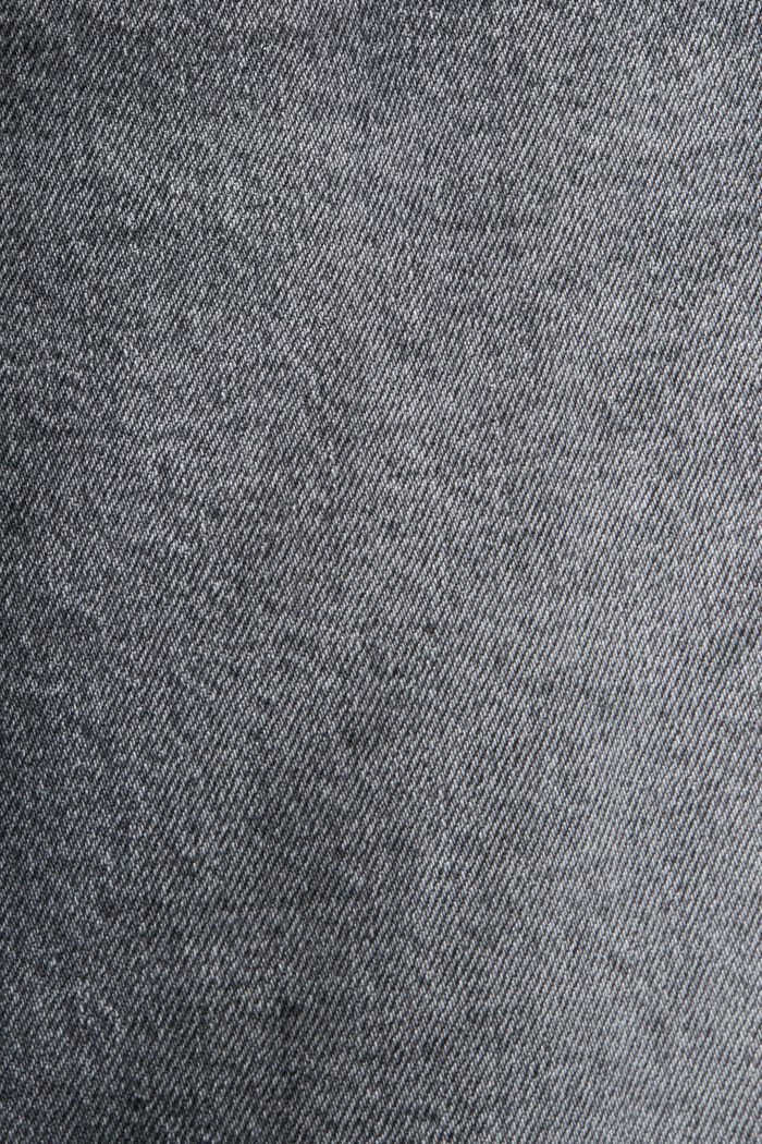 Gerade, konische Jeans mit mittelhohem Bund, GREY MEDIUM WASHED, detail image number 6