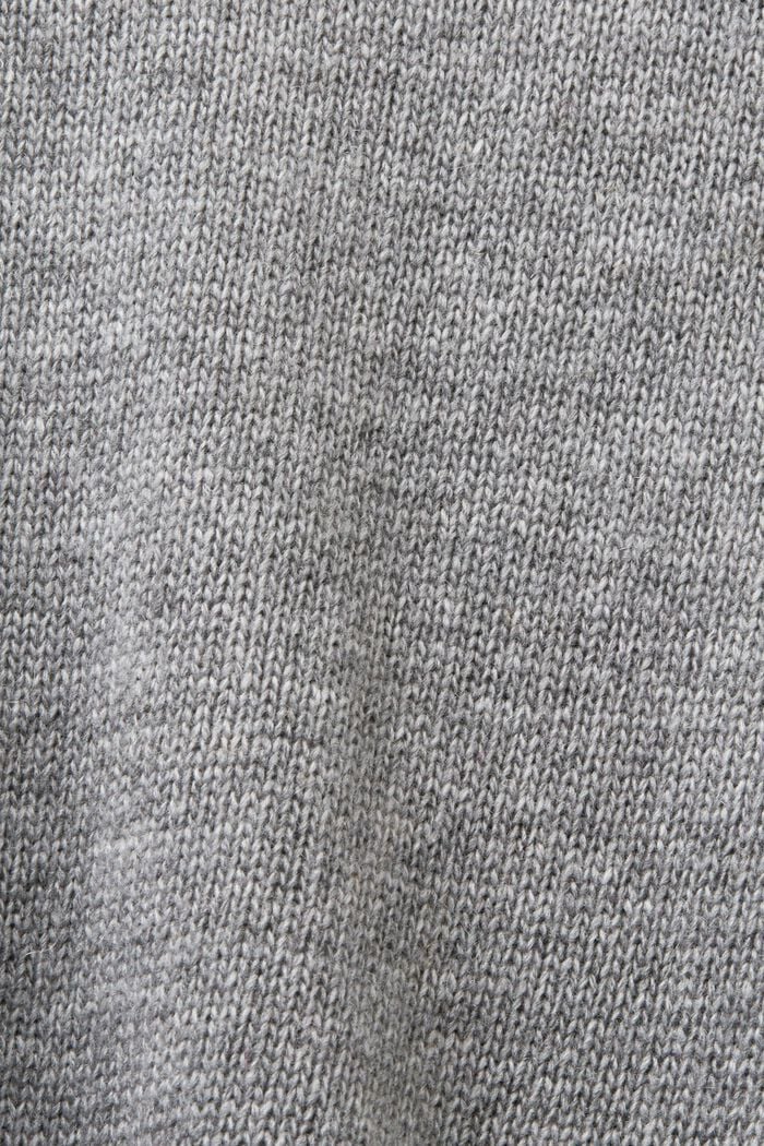 Pullover mit Stehkragen aus Wollmix, MEDIUM GREY, detail image number 5