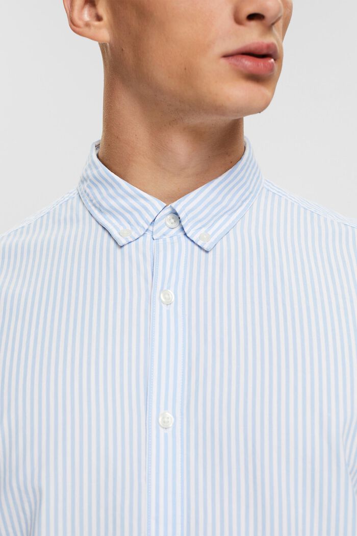 Button-Down-Hemd mit Streifenmuster, LIGHT BLUE, detail image number 2