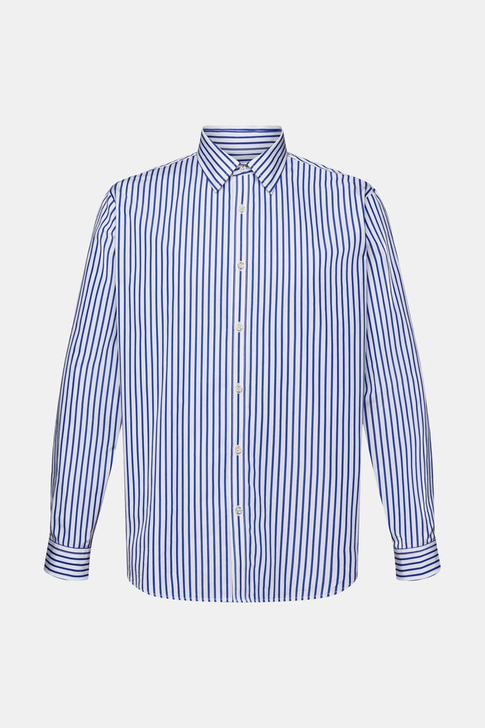 Gestreiftes Hemd aus Popeline, BRIGHT BLUE, detail image number 6