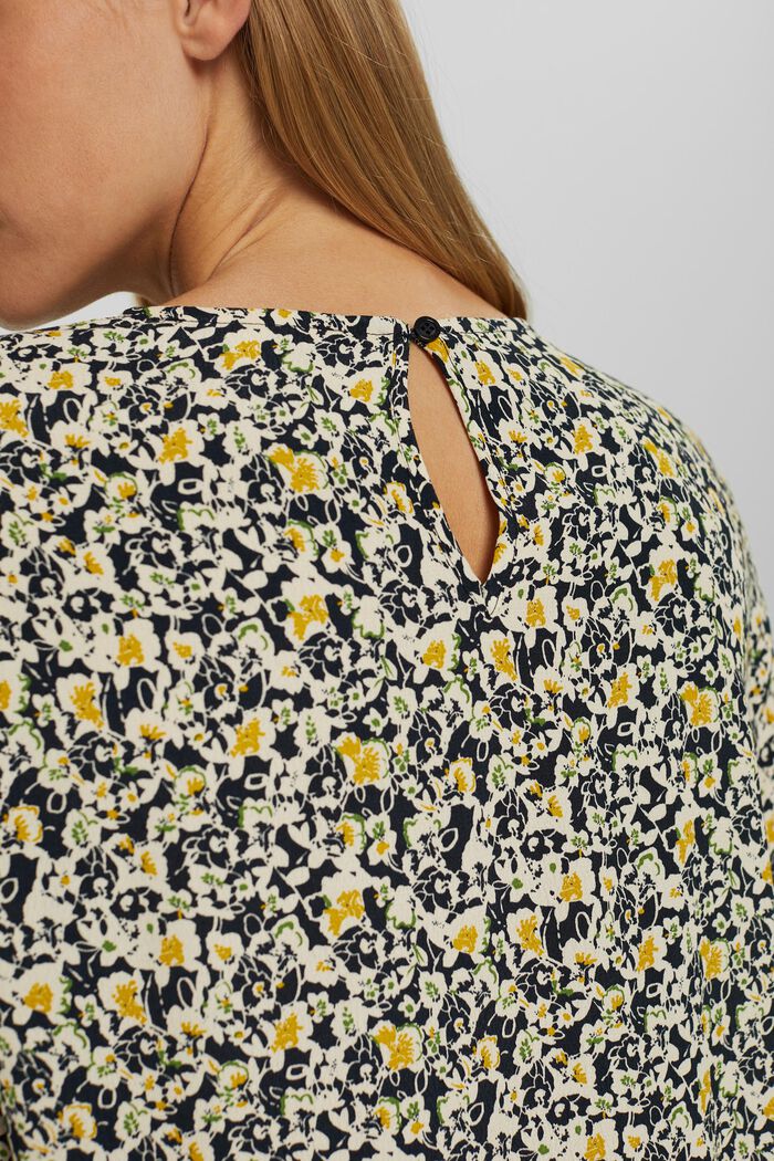 Millefleurs-Bluse mit LENZING™ ECOVERO™, YELLOW COLORWAY, detail image number 5