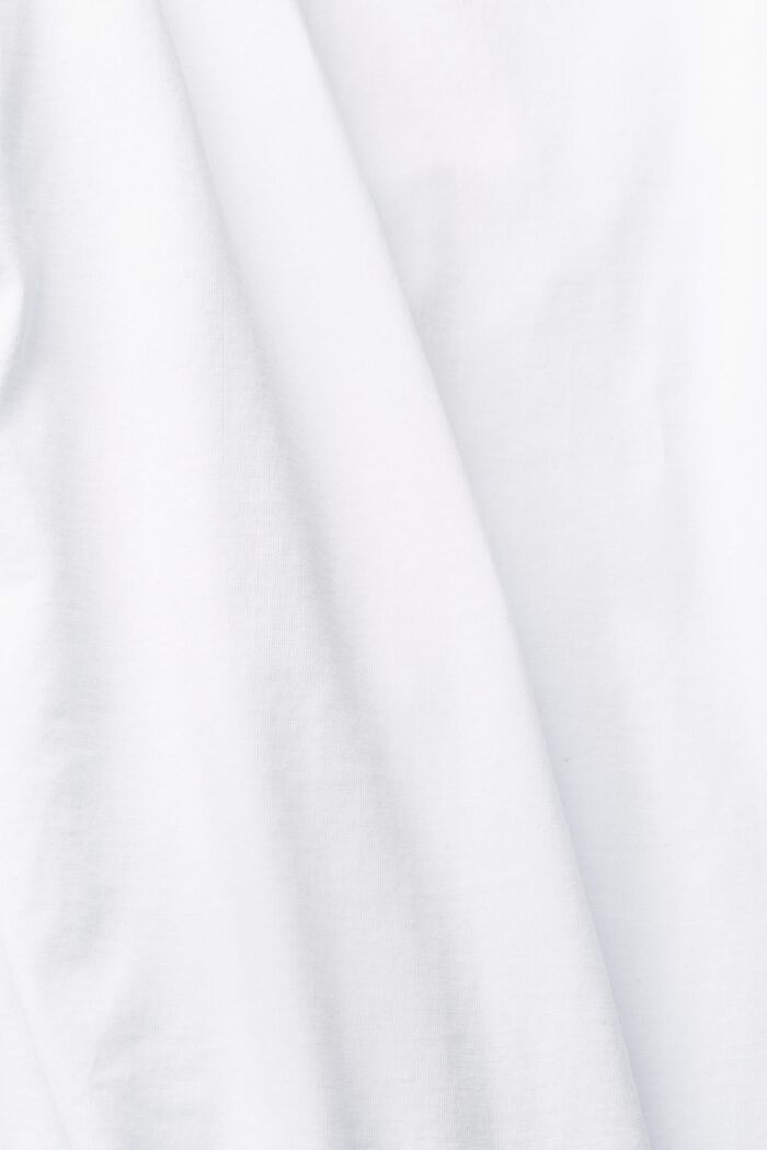Jersey-T-Shirt mit Print, 100% Baumwolle, WHITE, detail image number 5