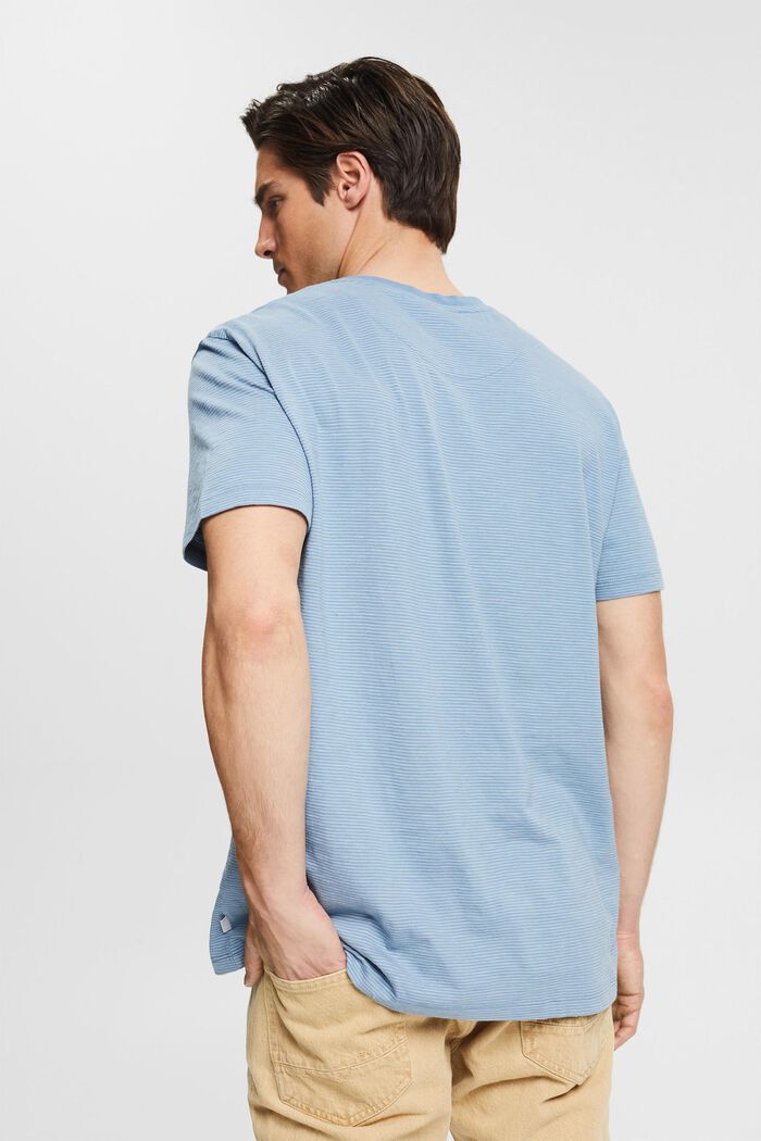 Jersey-T-Shirt mit Streifenmuster, BLUE, detail image number 3