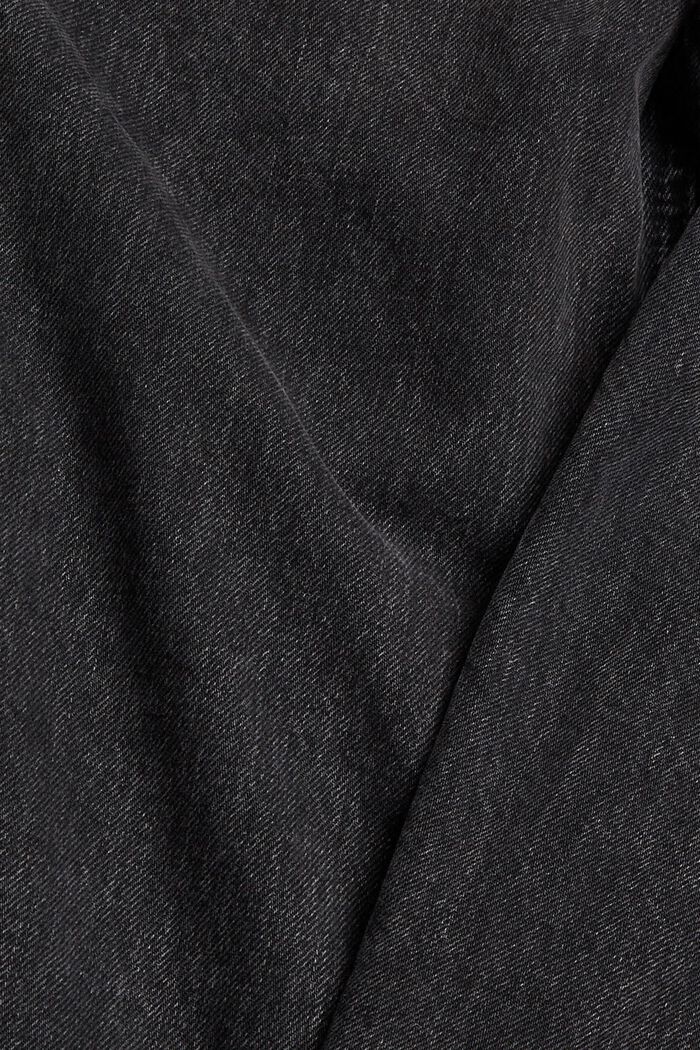Paperbag-Jeans aus Organic Cotton, BLACK DARK WASHED, detail image number 4