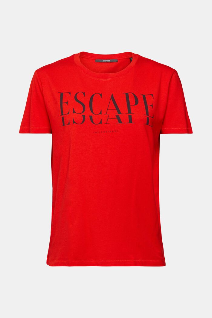 T-Shirt mit Print, RED, detail image number 6