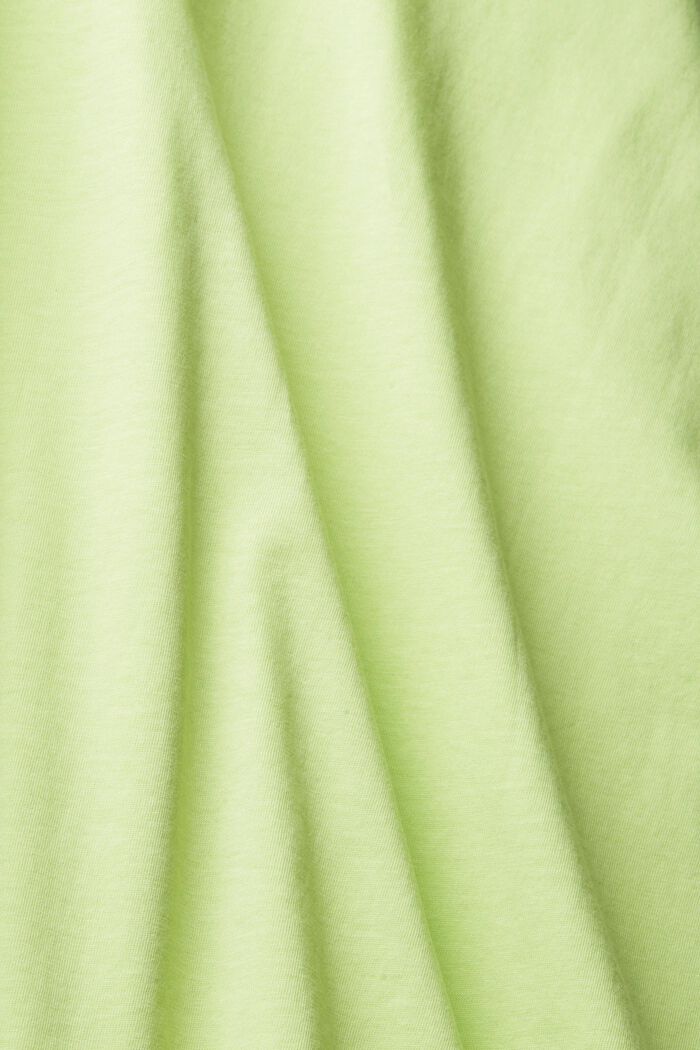 Jersey-T-Shirt mit Print, 100% Baumwolle, LIGHT GREEN, detail image number 4