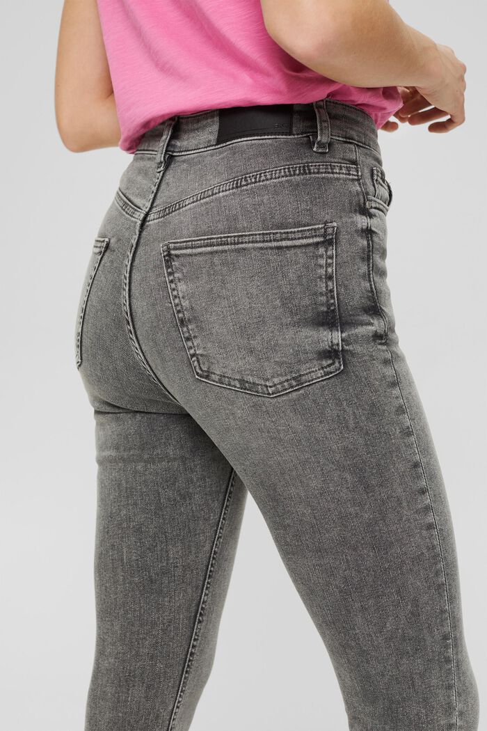 Stretch-Jeans mit Washed-Effekt, GREY MEDIUM WASHED, detail image number 2