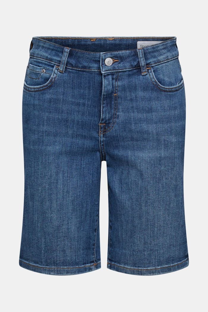 Jeans-Shorts mit Stretch, BLUE MEDIUM WASHED, detail image number 7