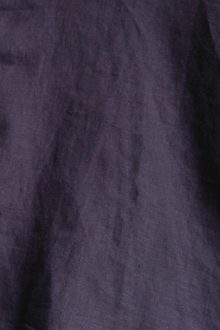 Bluse aus 100% Leinen, ANTHRACITE, detail image number 4