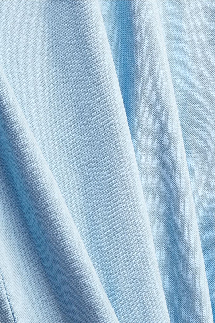 Piqué-Poloshirt aus Pima Baumwolle, LIGHT BLUE, detail image number 5