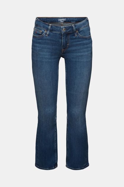 Bootcut Jeans in Cropped-Länge mit niedrigem Bund
