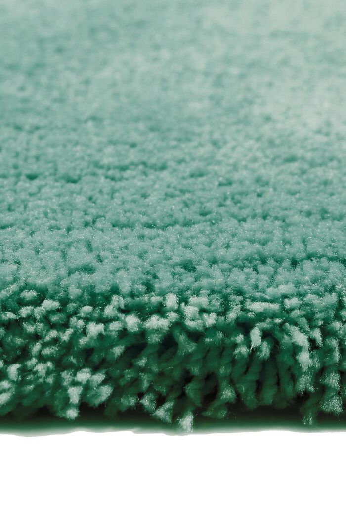 Hochflor-Teppich im unifarbenen Design, EMERALD GREEN, detail image number 5