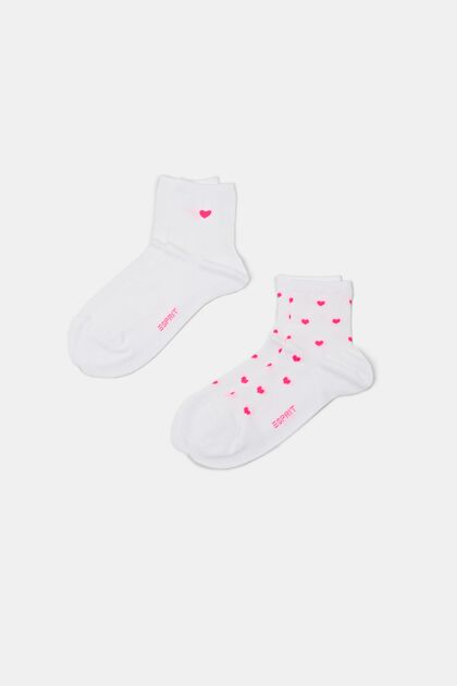 2er-Pack Socken mit Herzprint