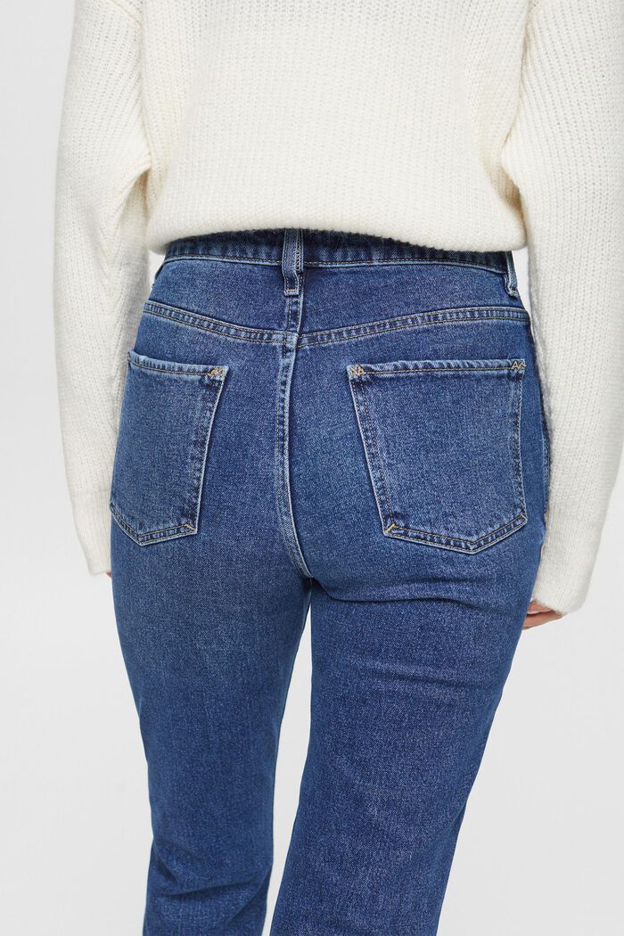 High-Rise Boyfriend Jeans mit Ripped-Details, BLUE LIGHT WASHED, detail image number 2