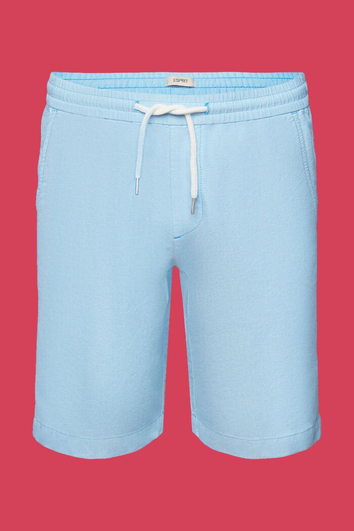 Pull-on-Shorts aus Twill, 100 % Baumwolle, DARK TURQUOISE, detail image number 6