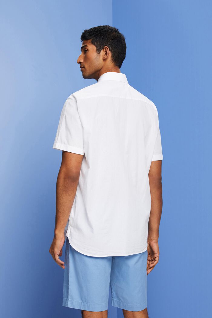 Kurzärmeliges Button-Down-Hemd, WHITE, detail image number 3