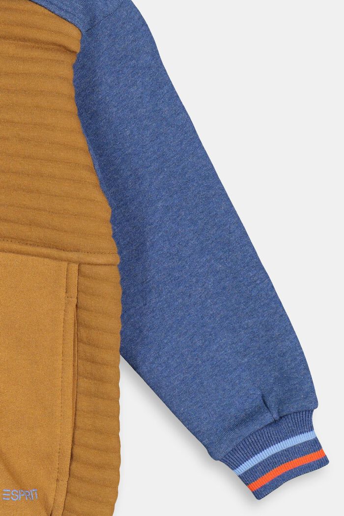 Zipper-Sweatshirt aus Baumwoll-Mix, RUST BROWN, detail image number 2
