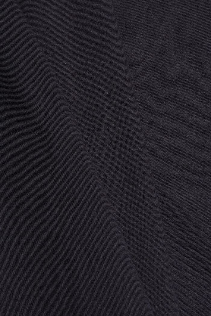 Jersey-T-Shirt mit Print, 100% Bio-Baumwolle, BLACK, detail image number 4
