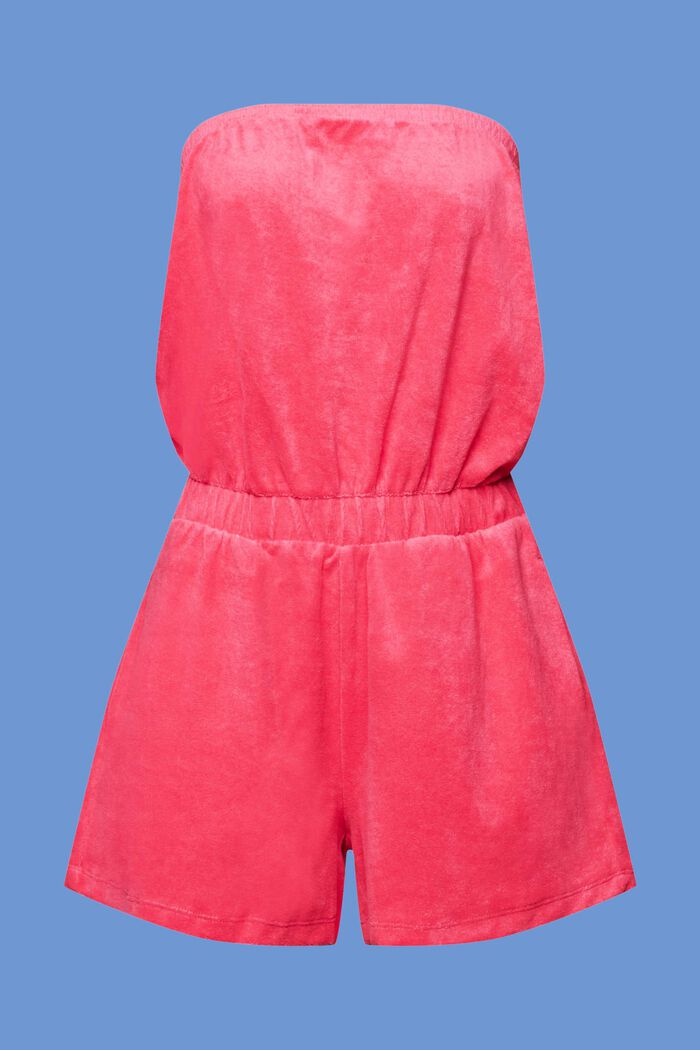 Recycelt: Strand-Jumpsuit aus Frottee, PINK FUCHSIA, detail image number 5
