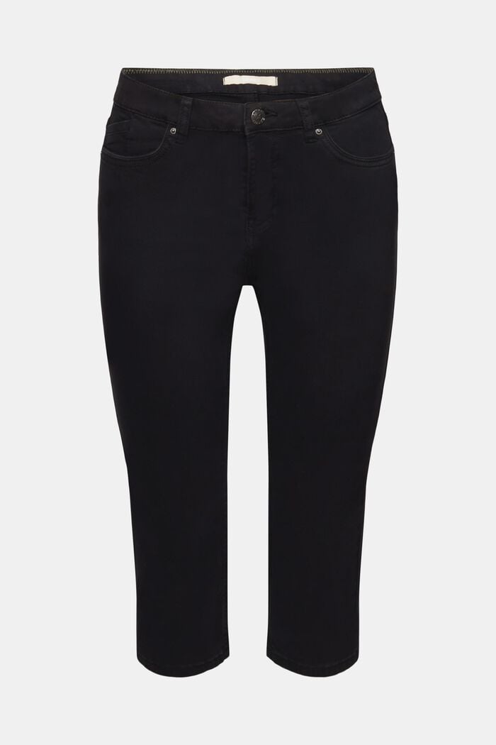 Capri-Jeans, Mid-Rise, BLACK, detail image number 7