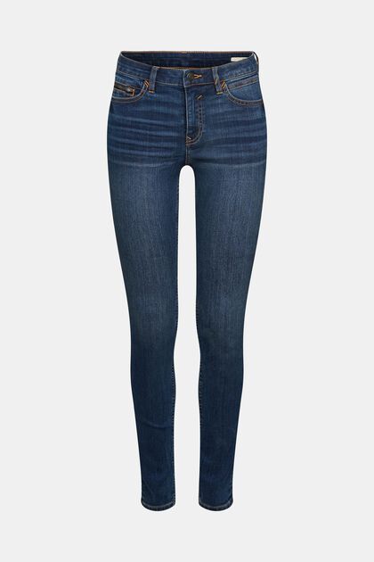 Skinny Fit Jeans, BLUE DARK WASHED, overview