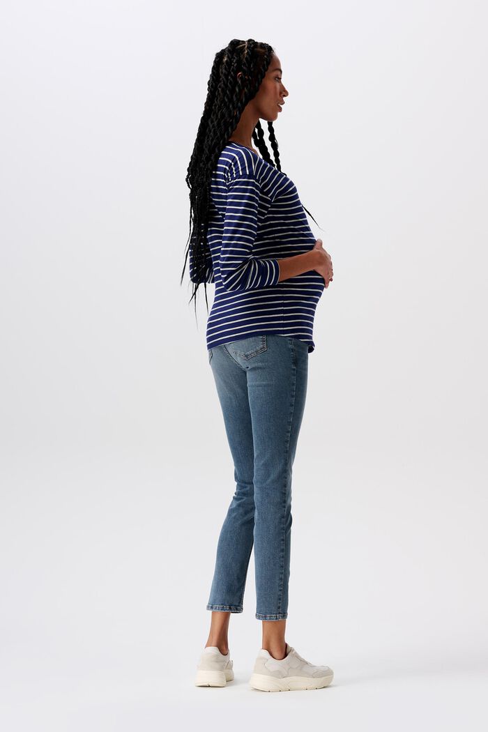 MATERNITY Skinny Jeans in Cropped-Länge, MEDIUM WASHED, detail image number 4