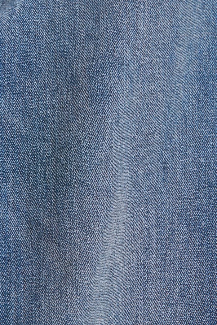 Stretch-Jeans mit Webstreifen, BLUE MEDIUM WASHED, detail image number 4