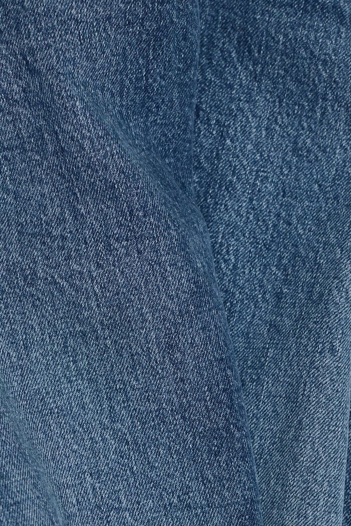 Gerade Jeans mit mittelhohem Bund, BLUE LIGHT WASHED, detail image number 6