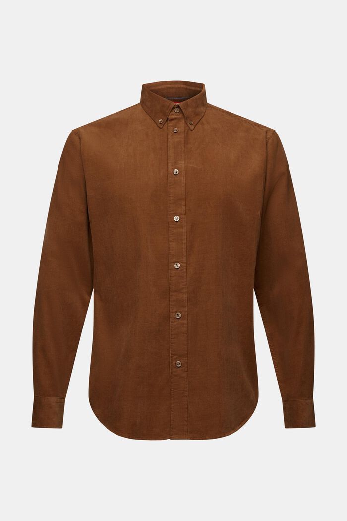 Hemd aus Cord, 100% Baumwolle, BARK, detail image number 6