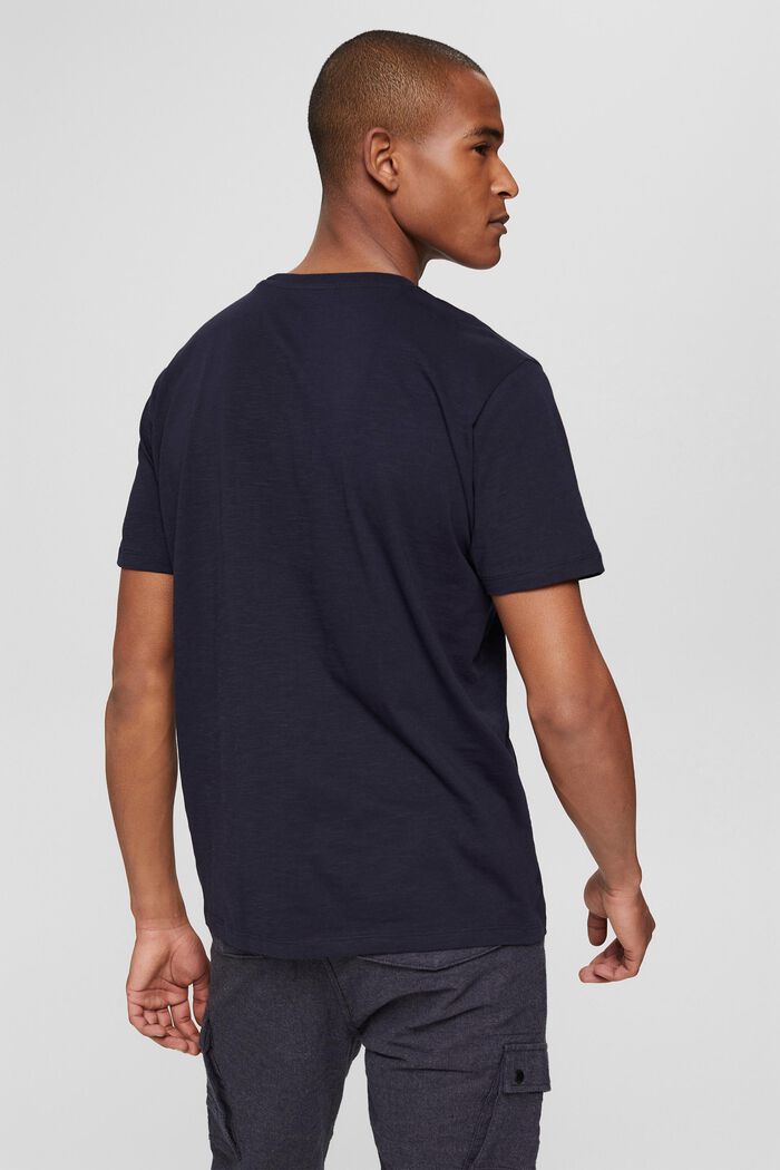 Jersey-T-Shirt aus 100% Organic Cotton, NAVY, detail image number 3