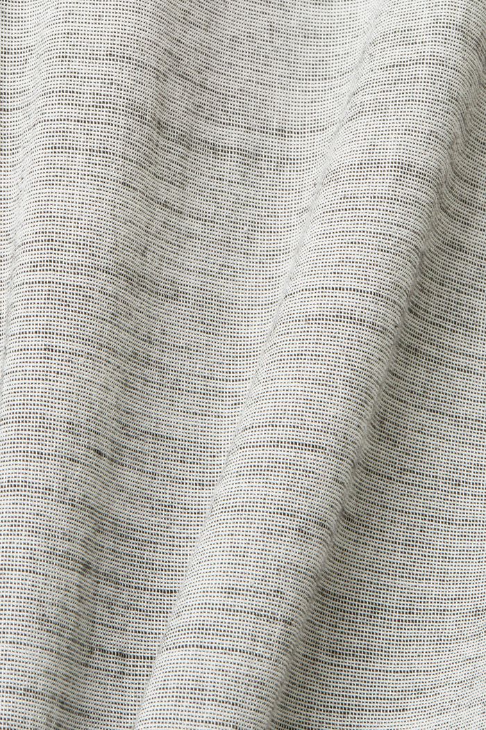 Gestreiftes Hemd aus nachhaltiger Baumwolle, MEDIUM GREY, detail image number 5