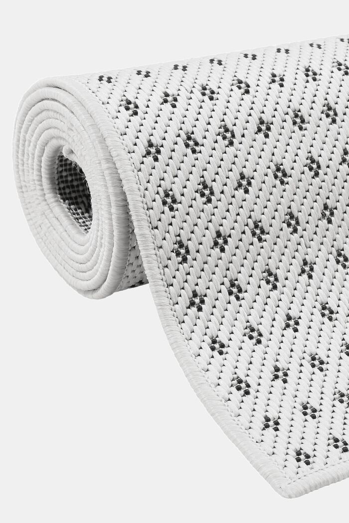 Kurzflor-Teppich für Indoor und Outdoor, WHITE, detail image number 3