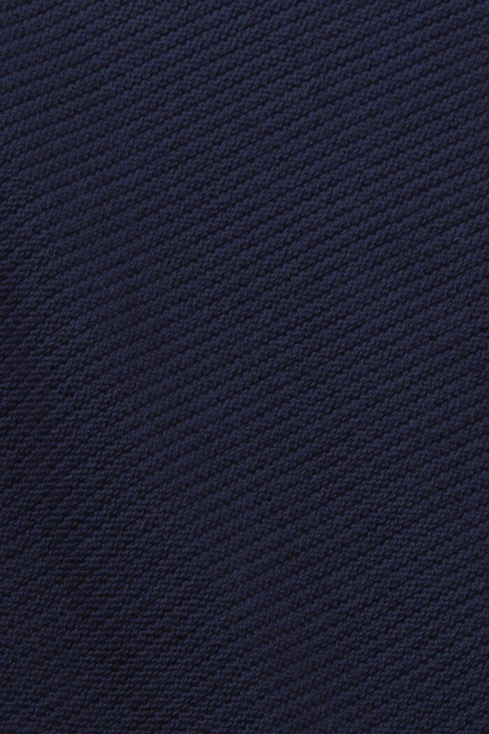 Pullover aus Strukturstrick mit V-Ausschnitt, NAVY, detail image number 5