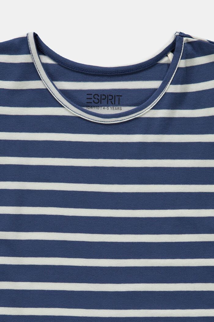 T-Shirt in Streifenoptik, BLUE, detail image number 2