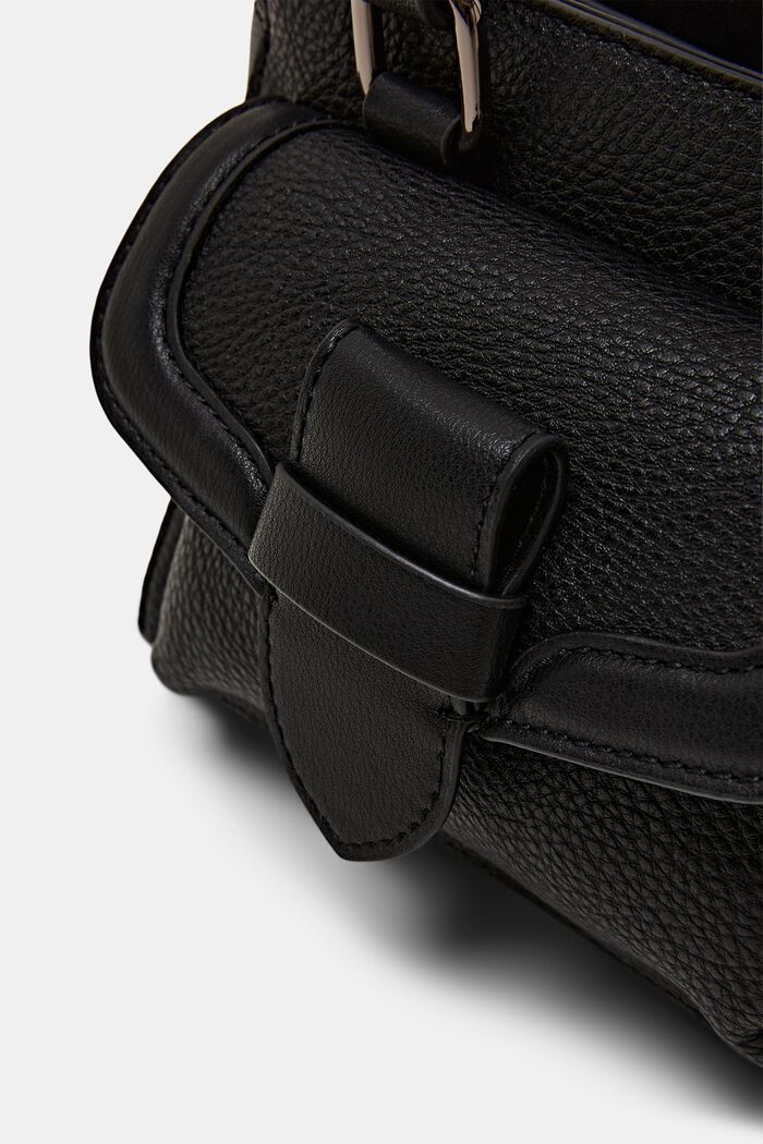 City Bag in Leder-Optik, BLACK, detail image number 1